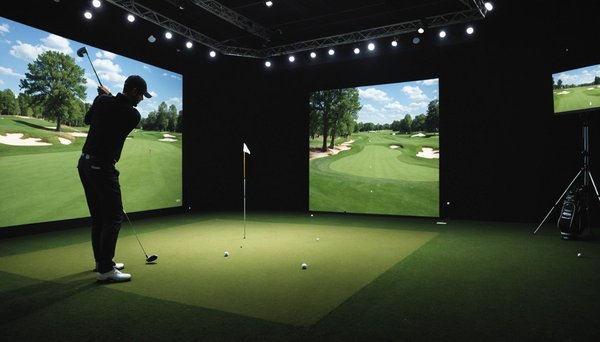 Faites l'expérience d'un simulateur de golf mobile et interactif